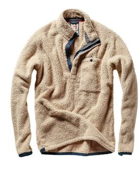 Relwen Shag Pile Quarter Snap Zip